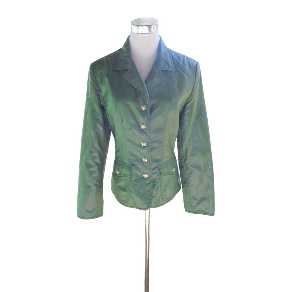 Moschino Green Quilted Short Jacket US 14